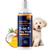 Honest Paws shampoo bottle pour for gentle cleansing on sensitive skin