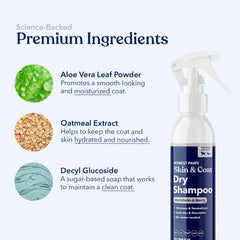Honest Paws spray-on coat demonstration shows easy refresh between baths.