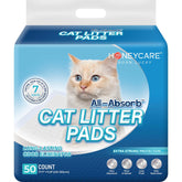 Honey Care All-Absorb cat litter pads for single-cat odor control and clean setup