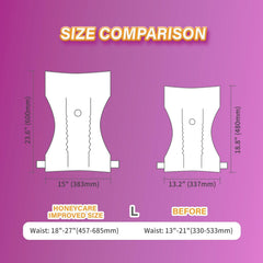 Honey Care All-Absorb diaper featuring adjustable fasteners for secure fit.