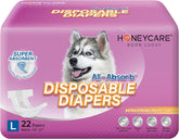Honey Care All-Absorb diaper with breathable outer layer for comfortable wear.