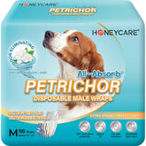 Honey Care All-Absorb Petrichor male wrap closeup highlights odor control and slim, comfortable fit