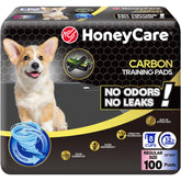 HONEY CARE All-Absorb puppy pad absorbs urine quickly to protect floors.