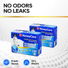 Honey Care All-Absorb waterproof back layer protects floors during use.