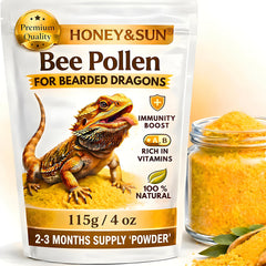 HONEY&SUN bee pollen powder dusting boosts greens appeal for beardies
