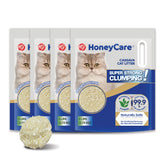 HoneyCare Cassava Cat Litter quick-clump seals odors for easier cleanup