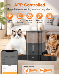 HoneyGuaridan feeder controlled by the HGsmart app for remote feeding and monitoring.