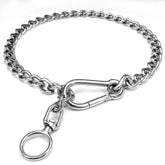 HONGSAGE stainless steel dog chain collar view shows durable, rust-resistant construction for daily use.