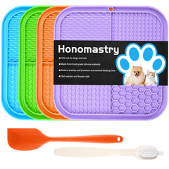 Honomastry Lick Mat with suction cups for secure bath time and reduced anxiety.