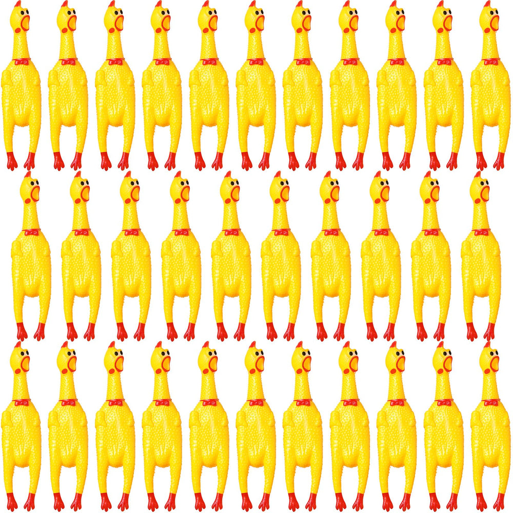 Honoson squeaking chicken toy 12inch yellow promotes playful interaction and pet enrichment.