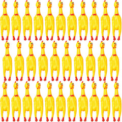 Honoson squeaking chicken toy 12inch yellow promotes playful interaction and pet enrichment.