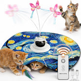 Hoobest Starry Night toy front view with fluttering butterfly for indoor play.