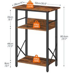 HOOBRO 3-tier aquarium stand with metal frame delivers durable support.