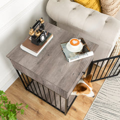 HOOBRO dog crate furniture steel frame shows durability for daily use.