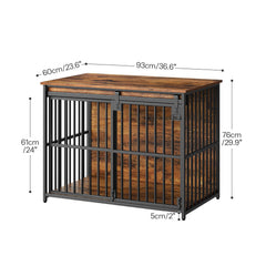 HOOBRO dog crate top storage emphasizes extra space for decor.