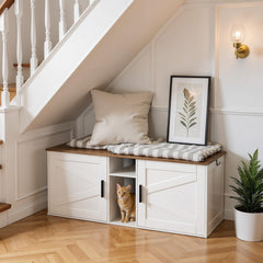 HOOBRO doors open showing odor containment and easy access.