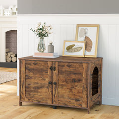 HOOBRO interior with removable divider shows customizable litter space