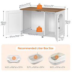 HOOBRO Litter Box Enclosure privacy nook highlights a calm space for cats.