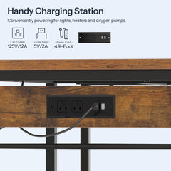 HOOBRO stand with storage shelves for organized tanks and gear