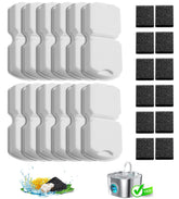 HOOISE cat fountain filters 12-pack box ready for easy cartridge swaps