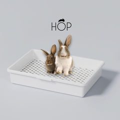 HOP Rabbit Litter Box removable cover enables ventilation and quick access