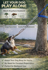 HOPET 360-degree rotating stainless steel pole reduces tangling during tugging