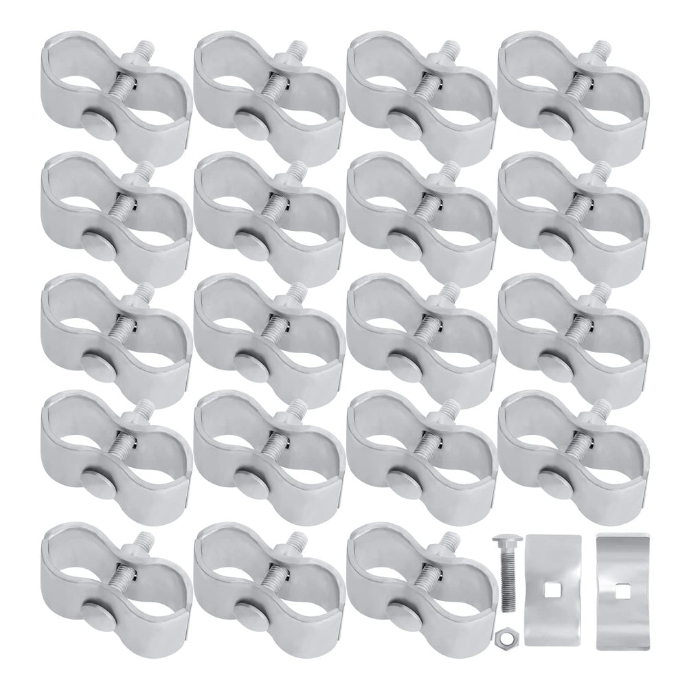Hoqqf dog kennel clamps for 1-3/8 inch pipes, sturdy joiner for secure panels.