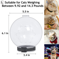 Hoqqf cat helmet with adjustable Velcro strap for secure fit.