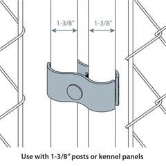 Hoqqf galvanized fence clamps resist rust for outdoor kennel setups.