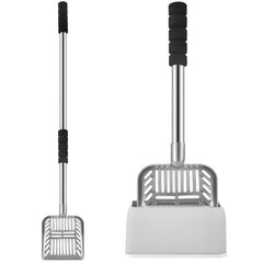 Hortsun 32-inch cat litter scooper extended handle for easy cleaning