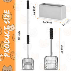 Hortsun cat scoop holder with ABS base keeps tools organized and off the floor