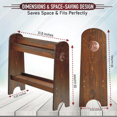 HOTCAN saddle-rack display angle highlighting the stand in a room