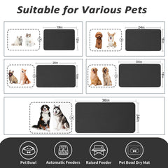 HotLive pet feeding placemat easy to wipe clean after meals