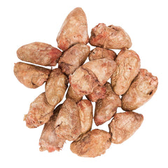 Hotspot Pets freeze dried chicken hearts in a resealable bag for convenient training snacks.