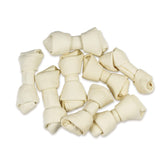 Hotspot Pets 4-5 inch rawhide chew for medium dogs enhances dental care and satisfaction.