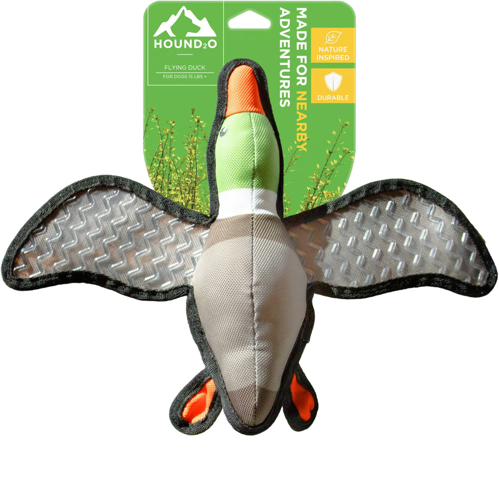 HOUND2O Bluegill fish stuffed toy with squeaker for interactive play