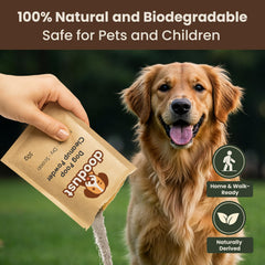 HOUNDGAMES poop hardener activation enabling solid waste for easy disposal