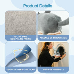 Howaukf chinchilla companion toy soft fabric close-up emphasizing cozy textures for nap time.