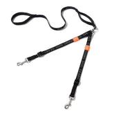 HOWGO Double Dog Leash with 360° swivel for smooth dual walks