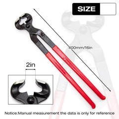 Hoyppeyfiy hoof nipper open jaws displaying 2-inch max opening