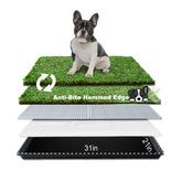 HQ4US 4LEGS dog grass pad tray for medium dogs supports quick drainage and easy cleaning