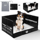 HQ4US 4LEGS dog litter box folded for compact storage and travel