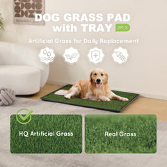 HQ4US 4LEGS litter box tray showing 34x23 size for large dogs
