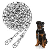 HQQNUO dog chain yard 15ft with rotating buckle for tangle-free outdoor roaming