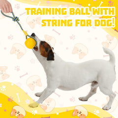 Hsei ball with anti-slip rope handle for longer throws.