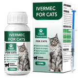 HSL Cat Dewormer Liquid bottle for easy dosing in cats.