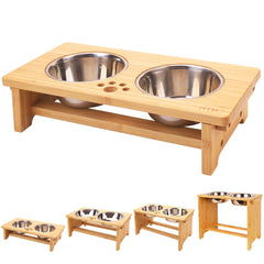 HTB Elevated Dog Bowls on a raised stand for comfortable feeding.