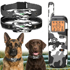 HTCUTO GT1 remote control demonstrating long-range setup for wireless dog fence.