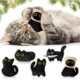 HubirdSall cute black cat toy with crinkle inside for engaging play