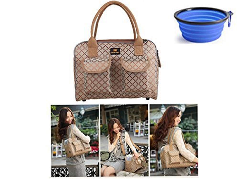 Hubulk dog carrier bag side view with breathable mesh for airflow